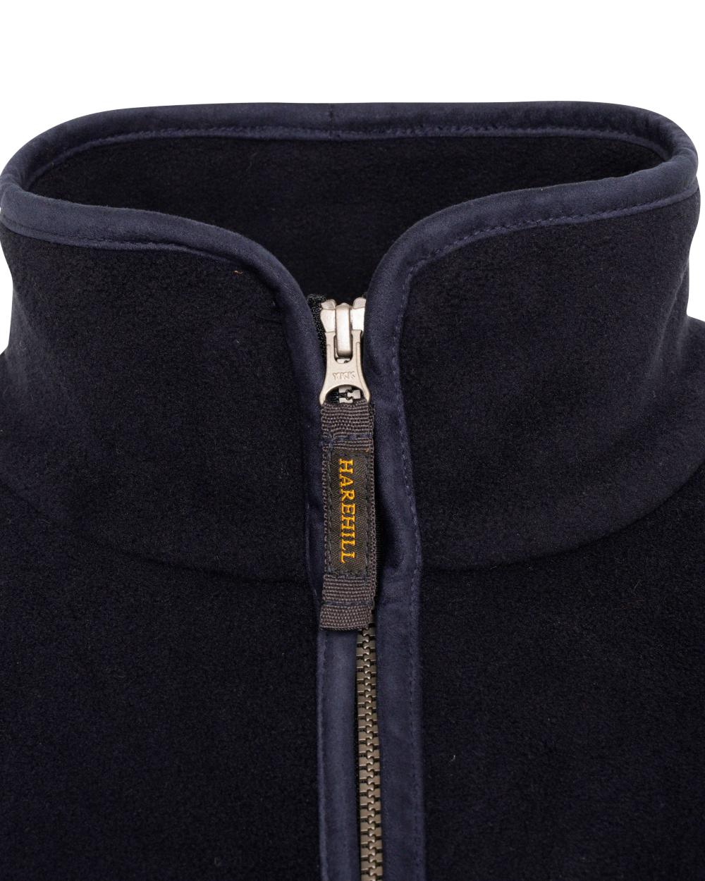 Midnight Coloured Harehill Birtles Fleece Jacket On A White Background 