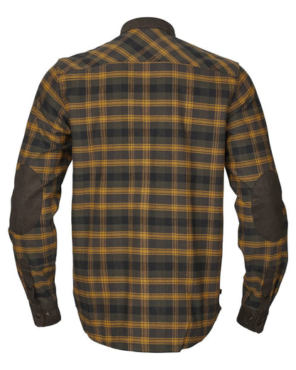 Buckthorn Brown Coloured Harkila Aivak Long Sleeved Shirt on white background 