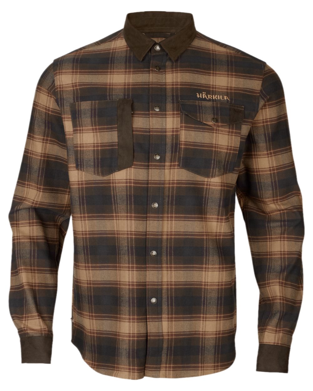 Burgundy Coloured Harkila Aivak Long Sleeved Shirt on white background 