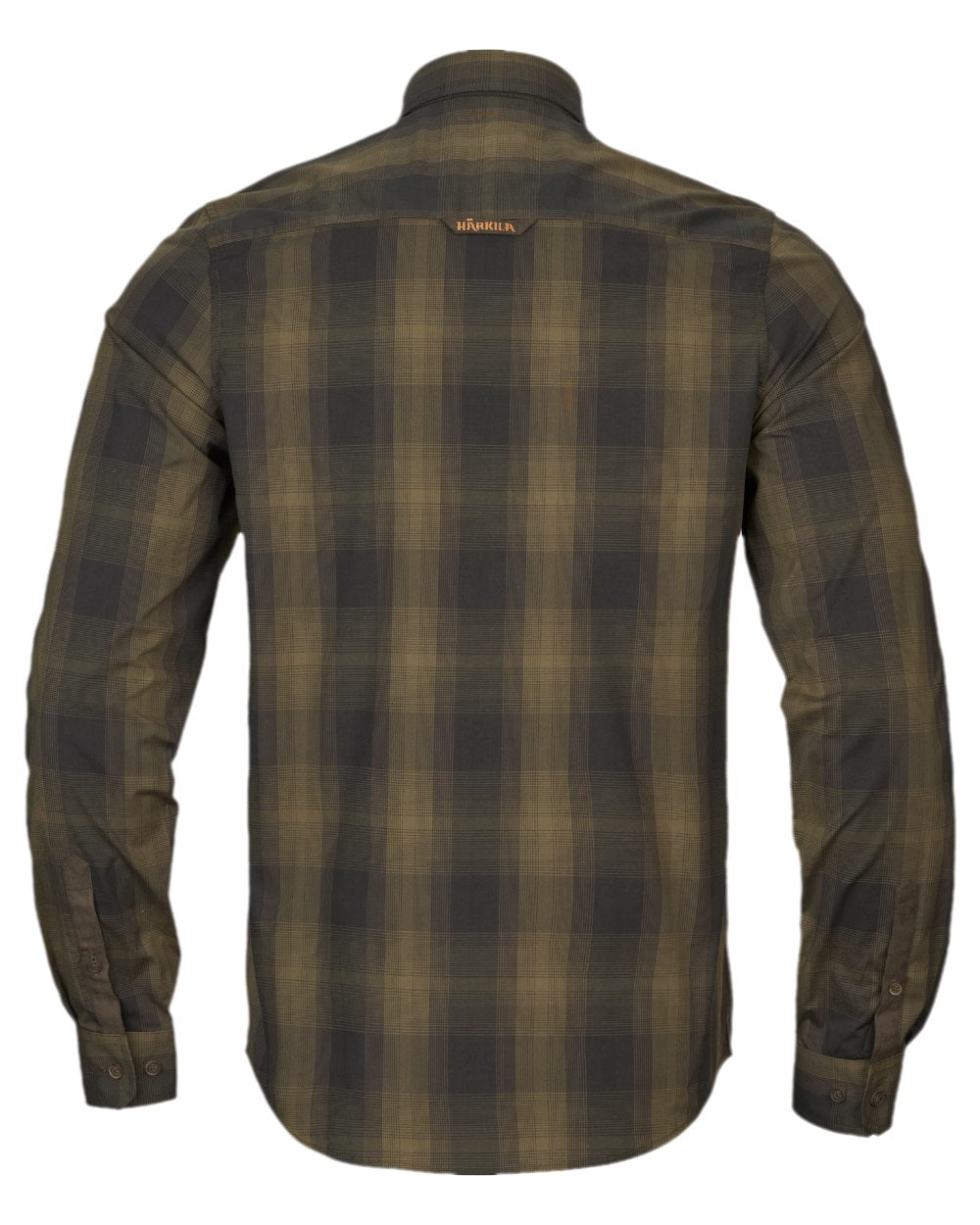 Willow Green Shadow Brown Coloured Harkila Akkan Shirt on white background 