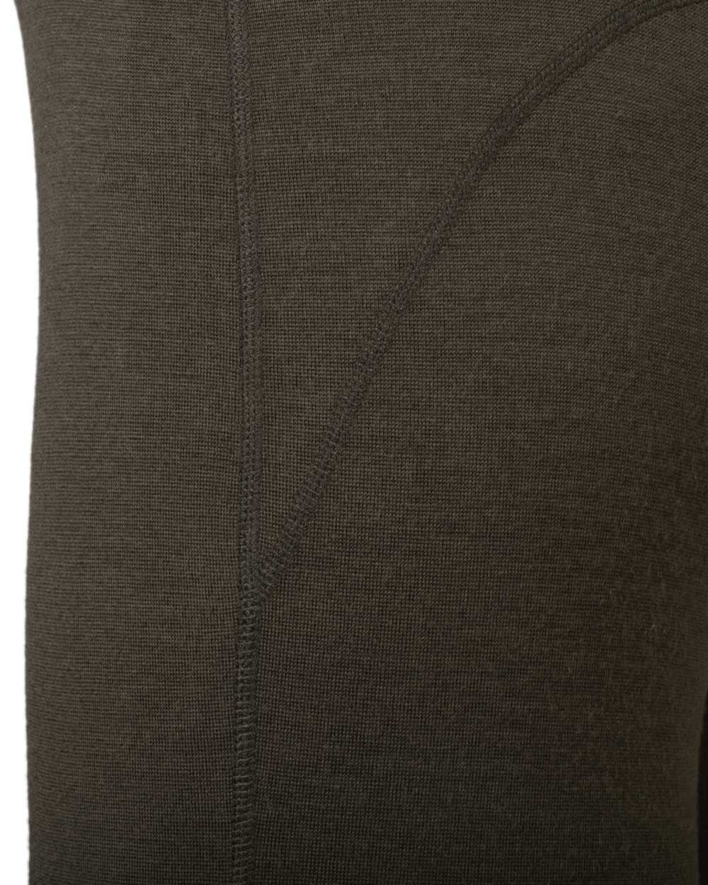 Shadow Brown Coloured Harkila All Season Long Johns Base Layer on white background 
