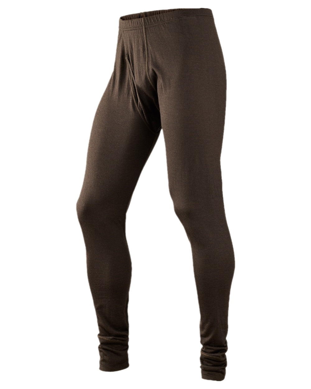 Shadow Brown Coloured Harkila All Season Long Johns on white background 