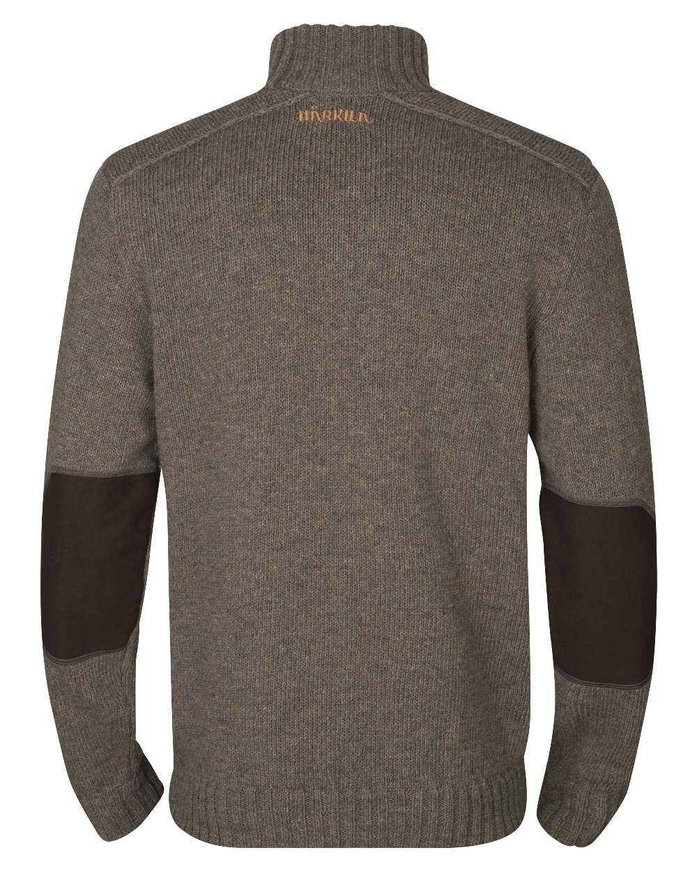 Dark Sand coloured Harkila Annaboda 2.0 HSP Knit Pullover on white background 