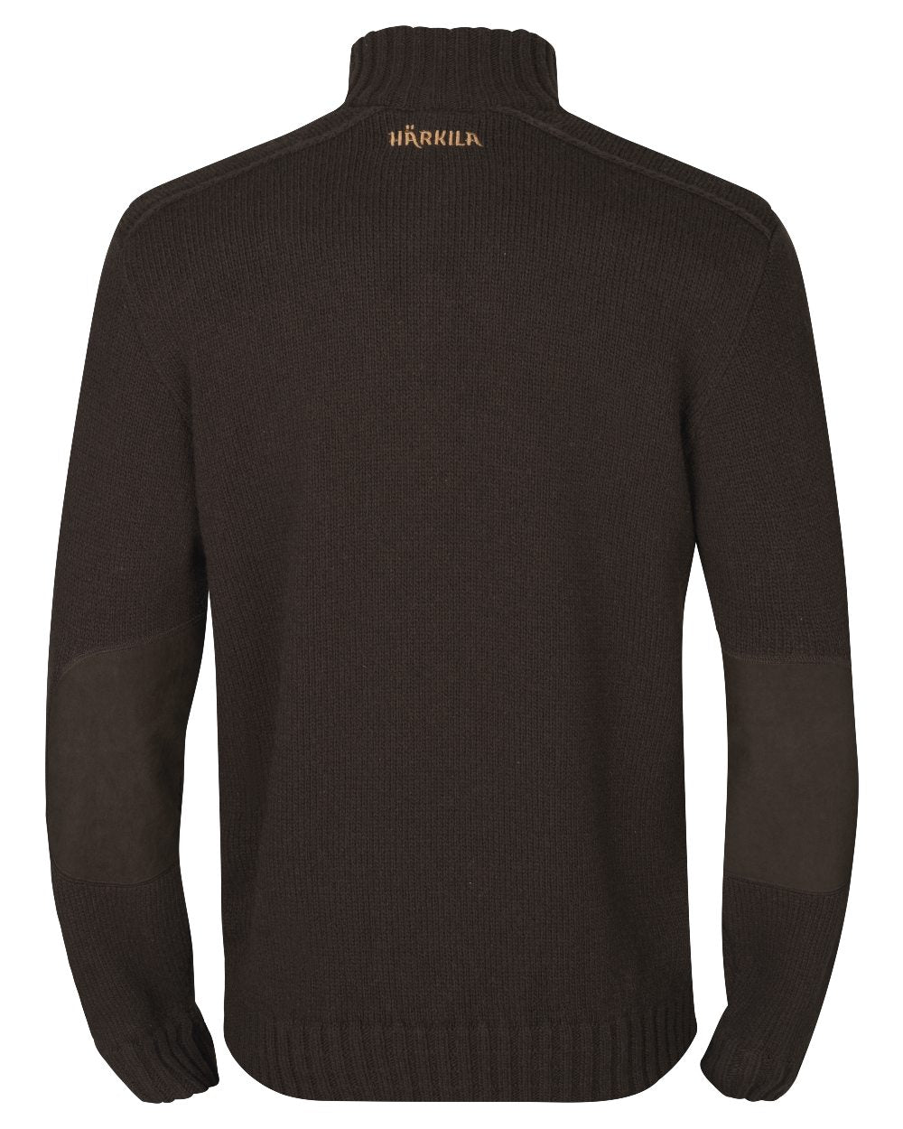 Demitasse Brown coloured Harkila Annaboda 2.0 HSP Knit Pullover on white background 