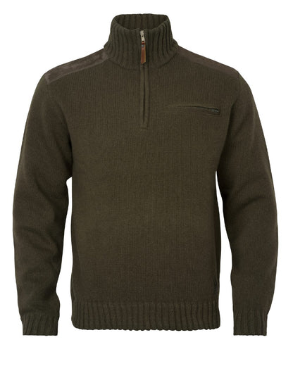 Willow Green coloured Harkila Annaboda WSP Knit Half Zip on white background 