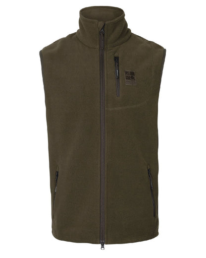 Willow Green Coloured Harkila Anniversary Fleece Waistcoat on white background 