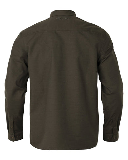 Willow Green coloured Harkila Anniversary Long Sleeve Shirt on white background 