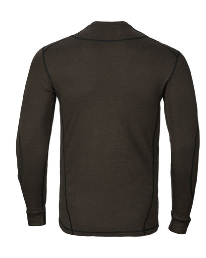 Shadow Brown Coloured Harkila Aspire Base Layer Set on white background 