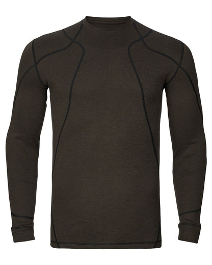 Shadow Brown Coloured Harkila Aspire Base Layer Set on white background 