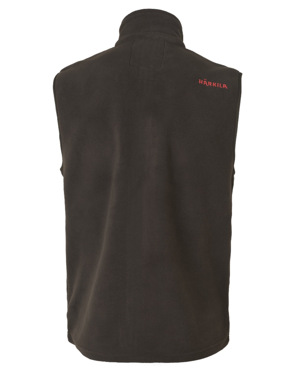 Shadow Brown Coloured Harkila Aspire Fleece Waistcoat on white background 