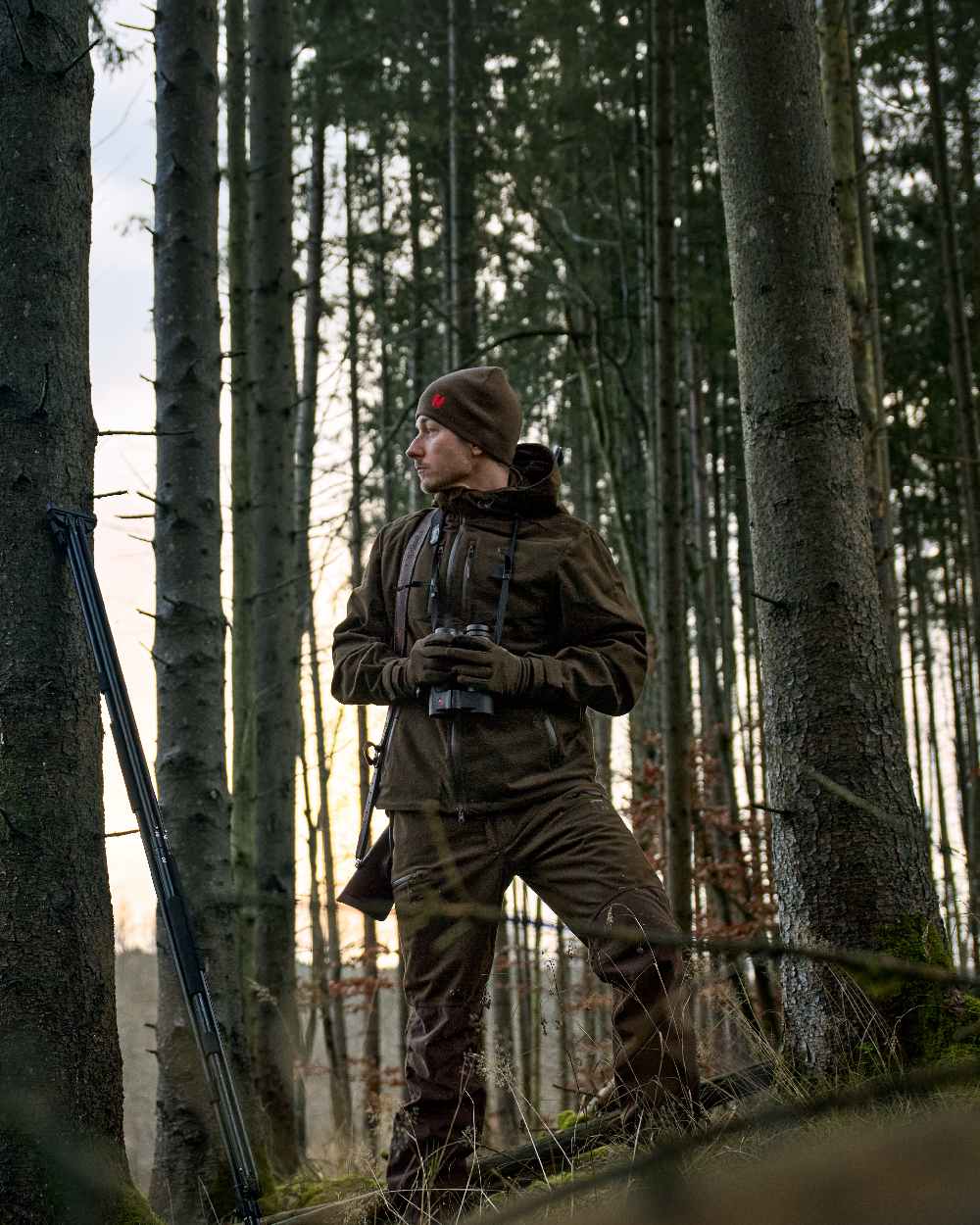 Hunting Green Coloured Hunting Green on outdoor background 
