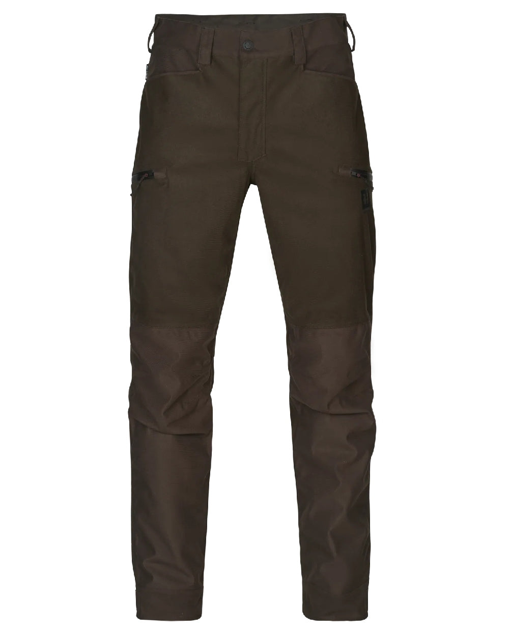 Hunting Green Shadow Brown Coloured Harkila Aspire HWS Trousers on white background 