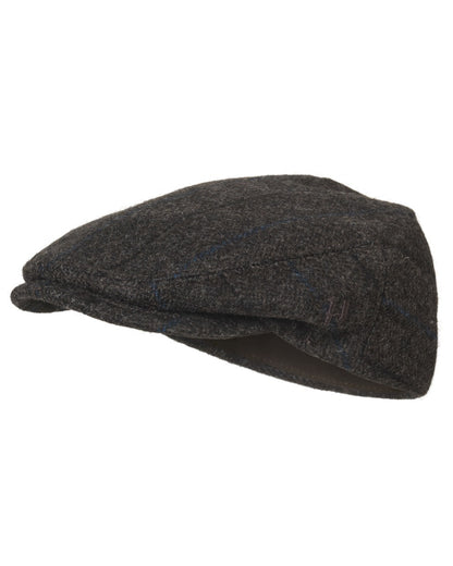 Demitasse Brown Coloured Harkila Badanloch Flat Cap on white background 