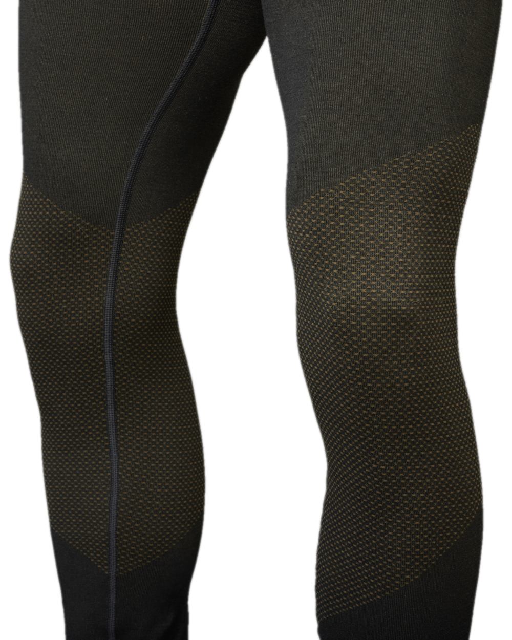 Dark Willow Green Coloured Harkila Base Active Long Johns on white background 