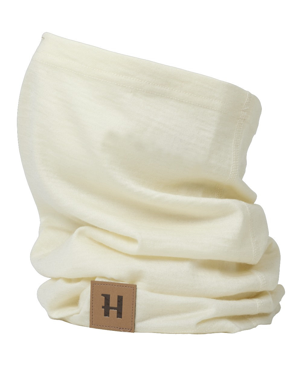 White coloured Harkila Base All Season Neck Gaiter on white background 