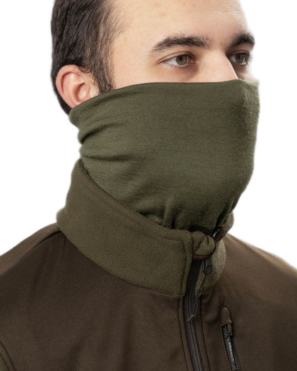 Dark Olive Coloured Harkila Base All Season Tubular Limited Edition on white background 