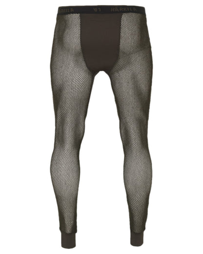Shadow Brown Coloured Harkila Base Mesh Long Johns on white background 