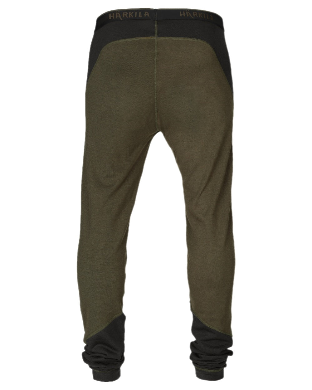 Willow Green Shadow Brown Coloured Harkila Base Warm Long Johns on white background 