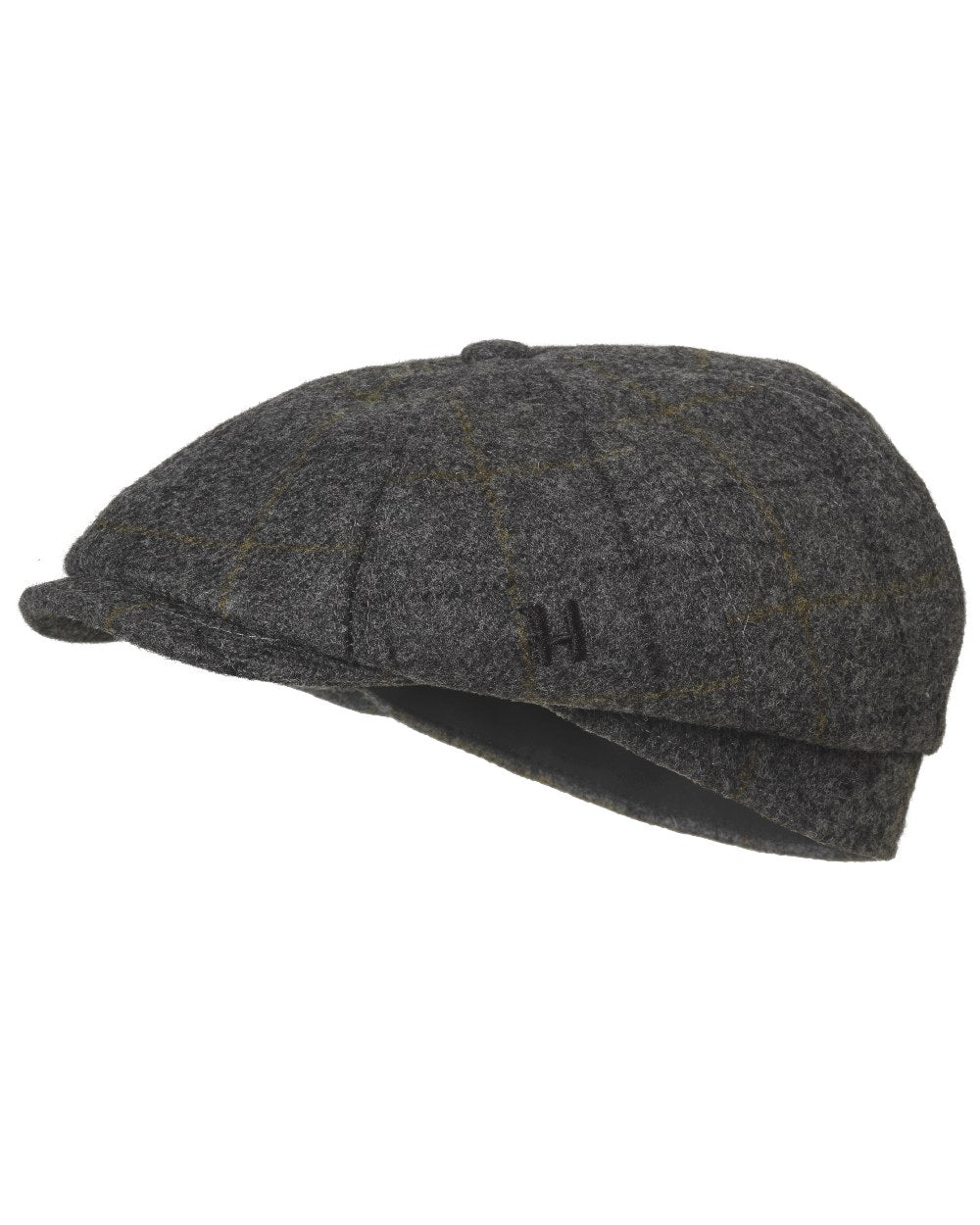Charcoal Grey Coloured Harkila Benmore Baker Boy Cap on white background 