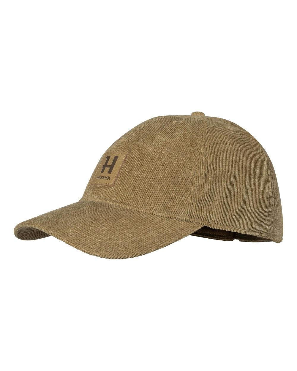 Elmwood coloured Harkila Corduroy Cap on white background. 