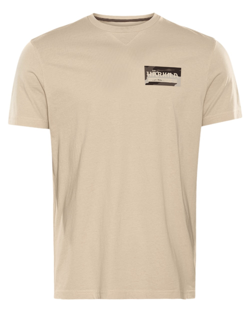Peyote Grey Coloured Harkila Core T-Shirt on white background 