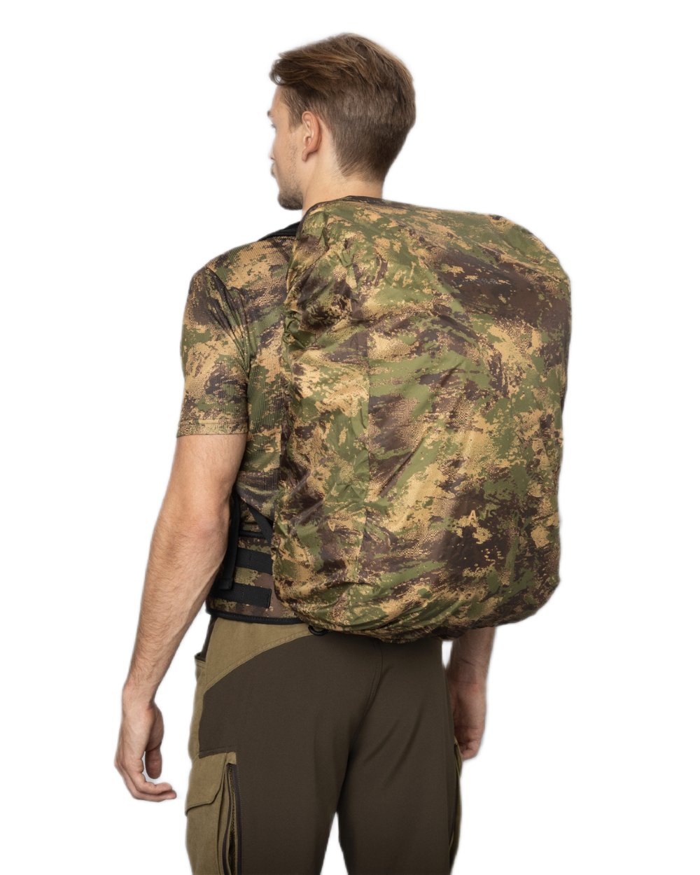 Axis MSP Forest Coloured Harkila Deer Stalker Backpack on white background 