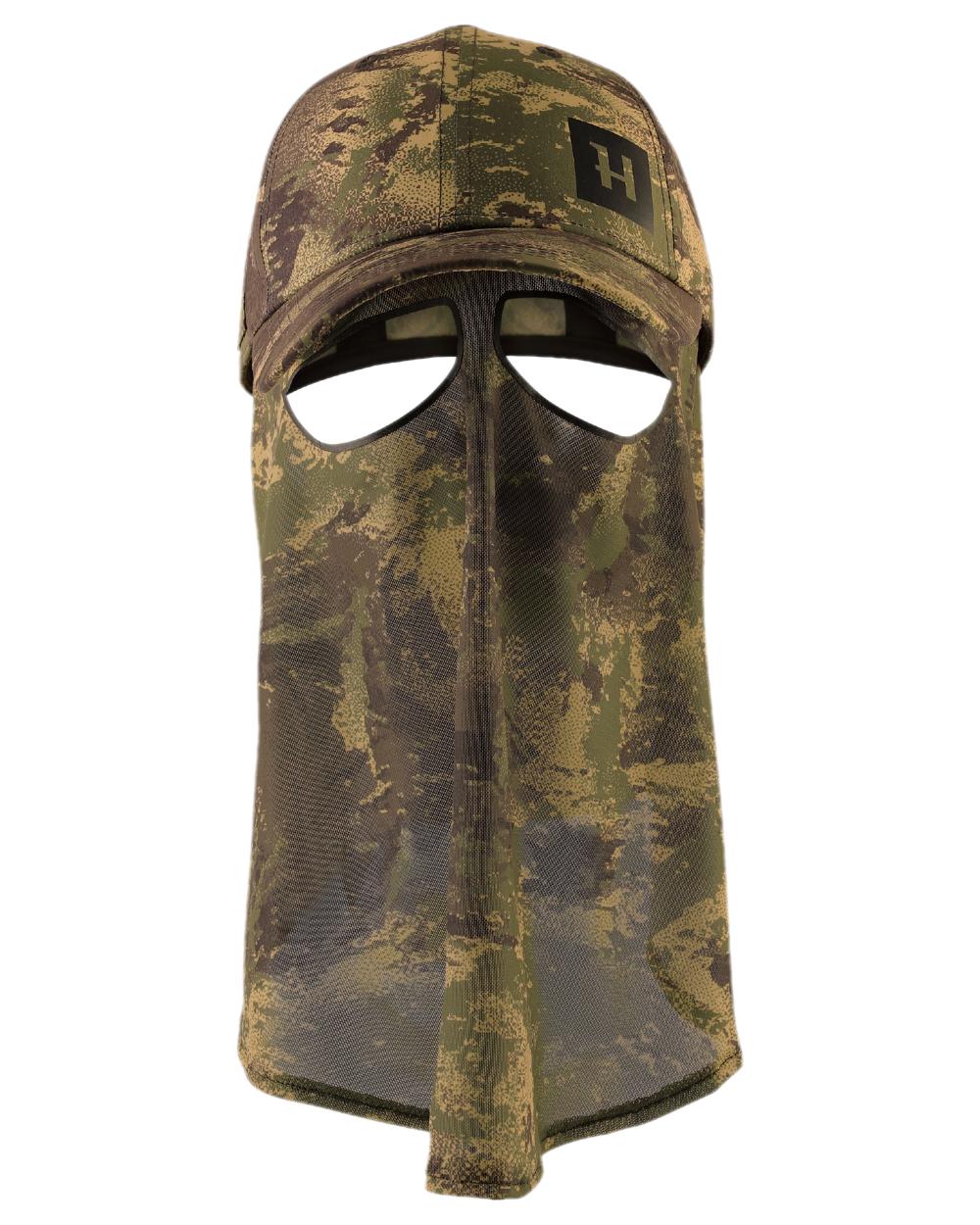 AXIS Forest Coloured Harkila Deer Stalker Camo Cap With Mesh on white background 