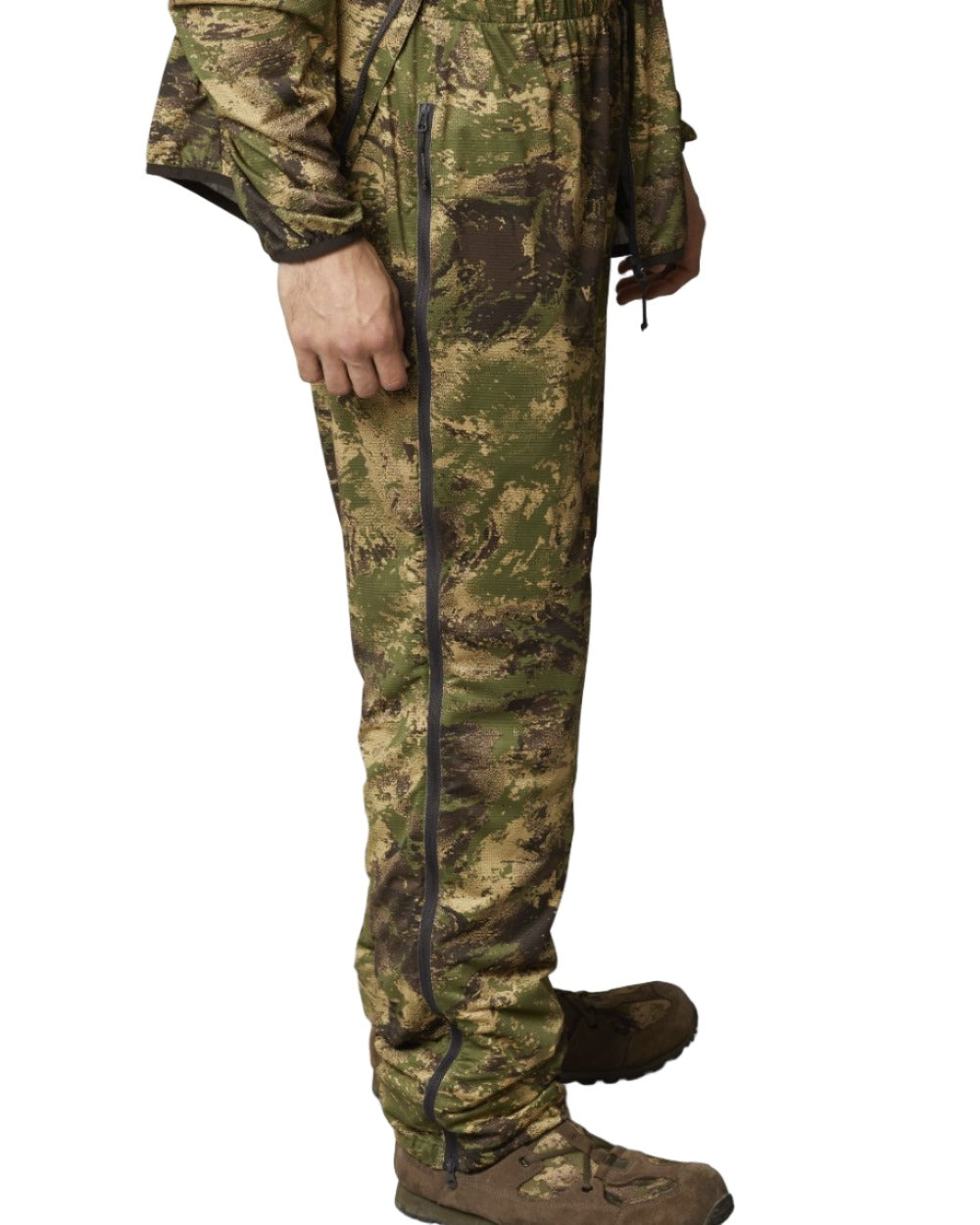Axis Forest colour Harkila Deer Stalker Camo Cover Trousers on white background 