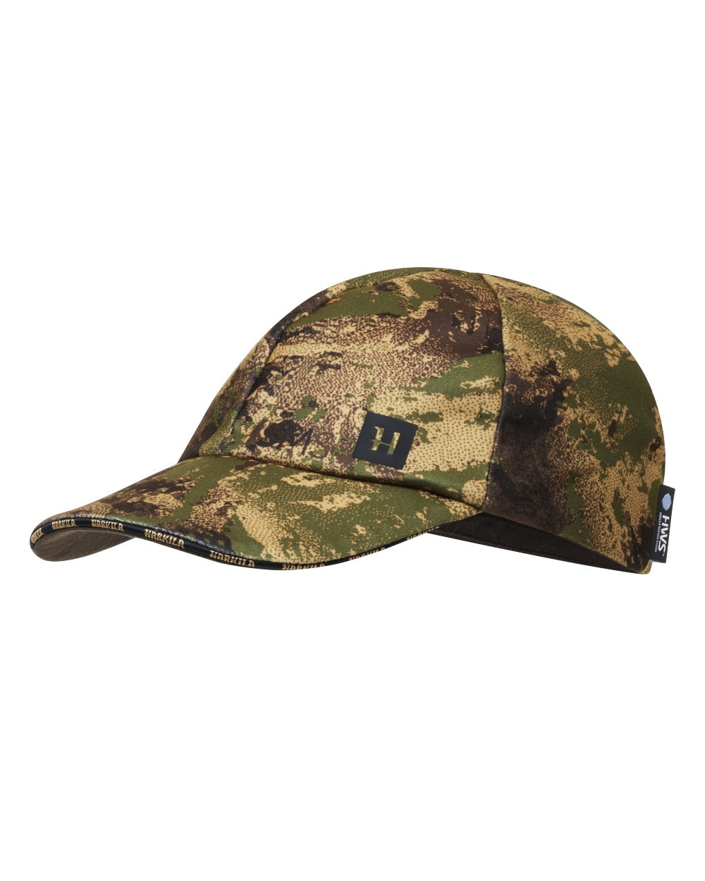 Axis Forest colour Harkila Deer Stalker Camo HWS Cap on white background 