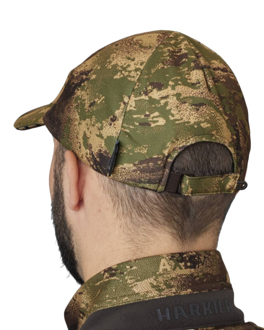 Axis Forest colour Harkila Deer Stalker Camo HWS Cap on white background 