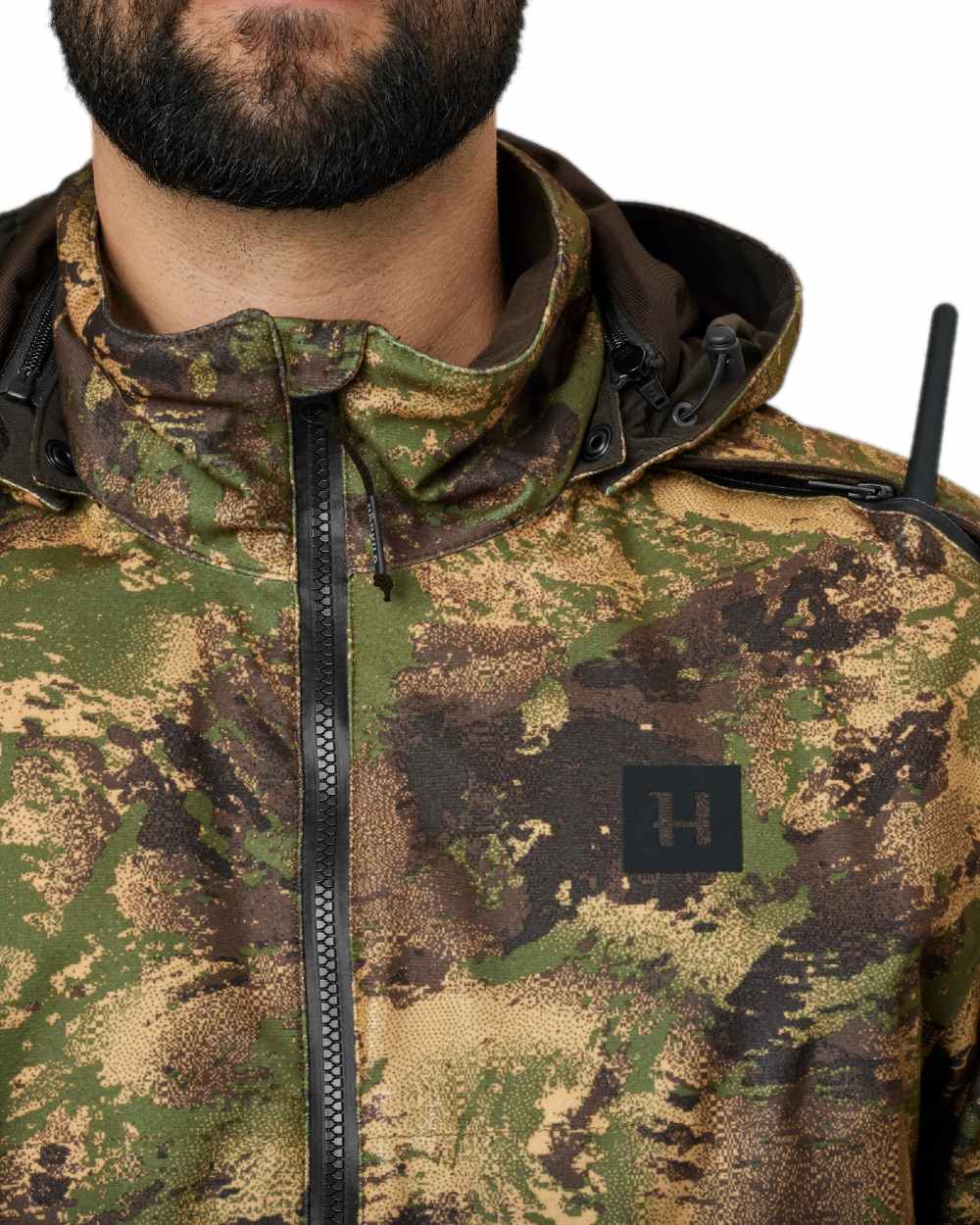 AXIS Forest Coloured Harkila Deer Stalker Camo HWS Jacket on white background 