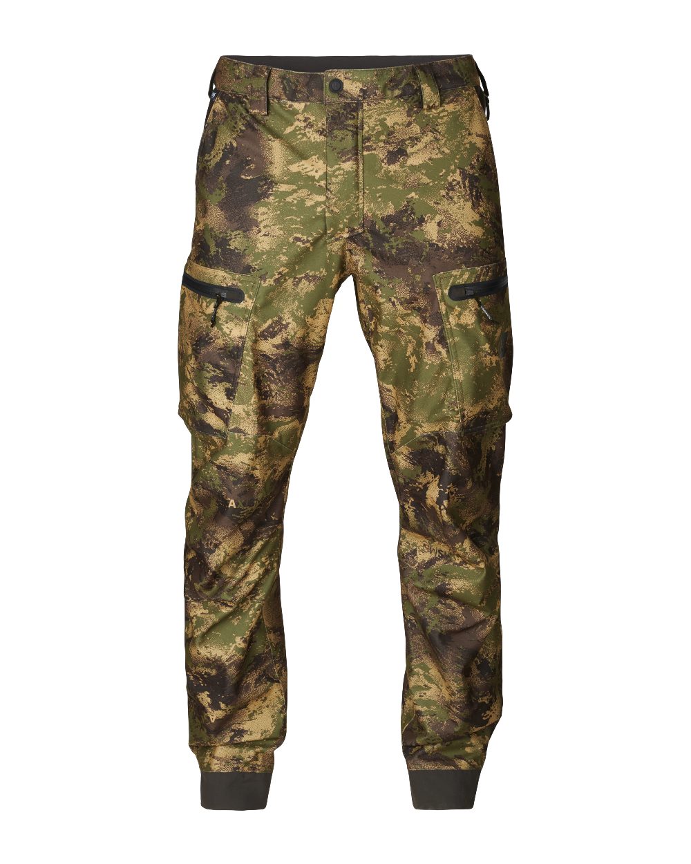 Axis Forest coloured Harkila Deer Stalker Camo HWS Trousers on white background 