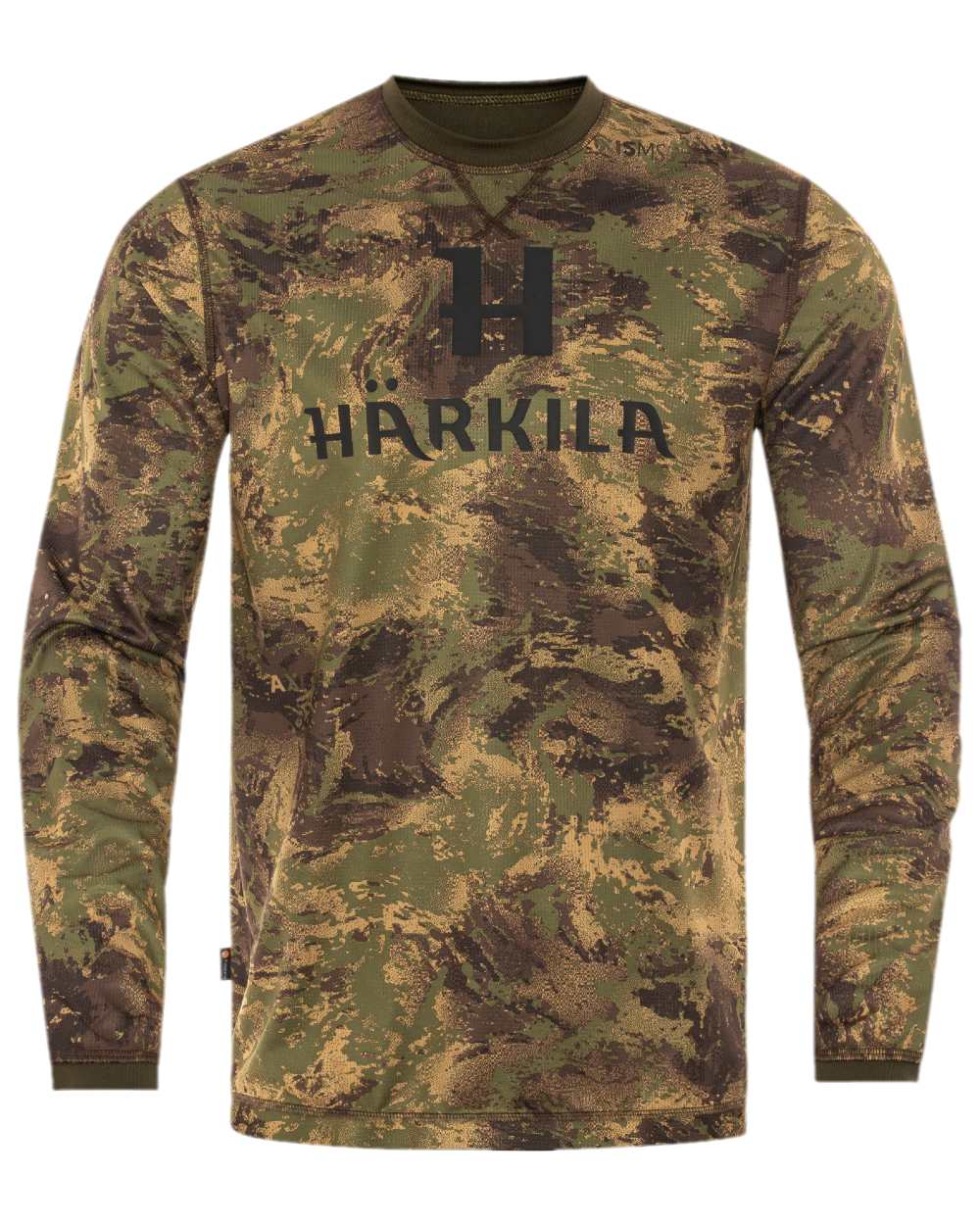 AXIS Forest Coloured Harkila Deer Stalker Camo Long Sleeve T-Shirt on white background 