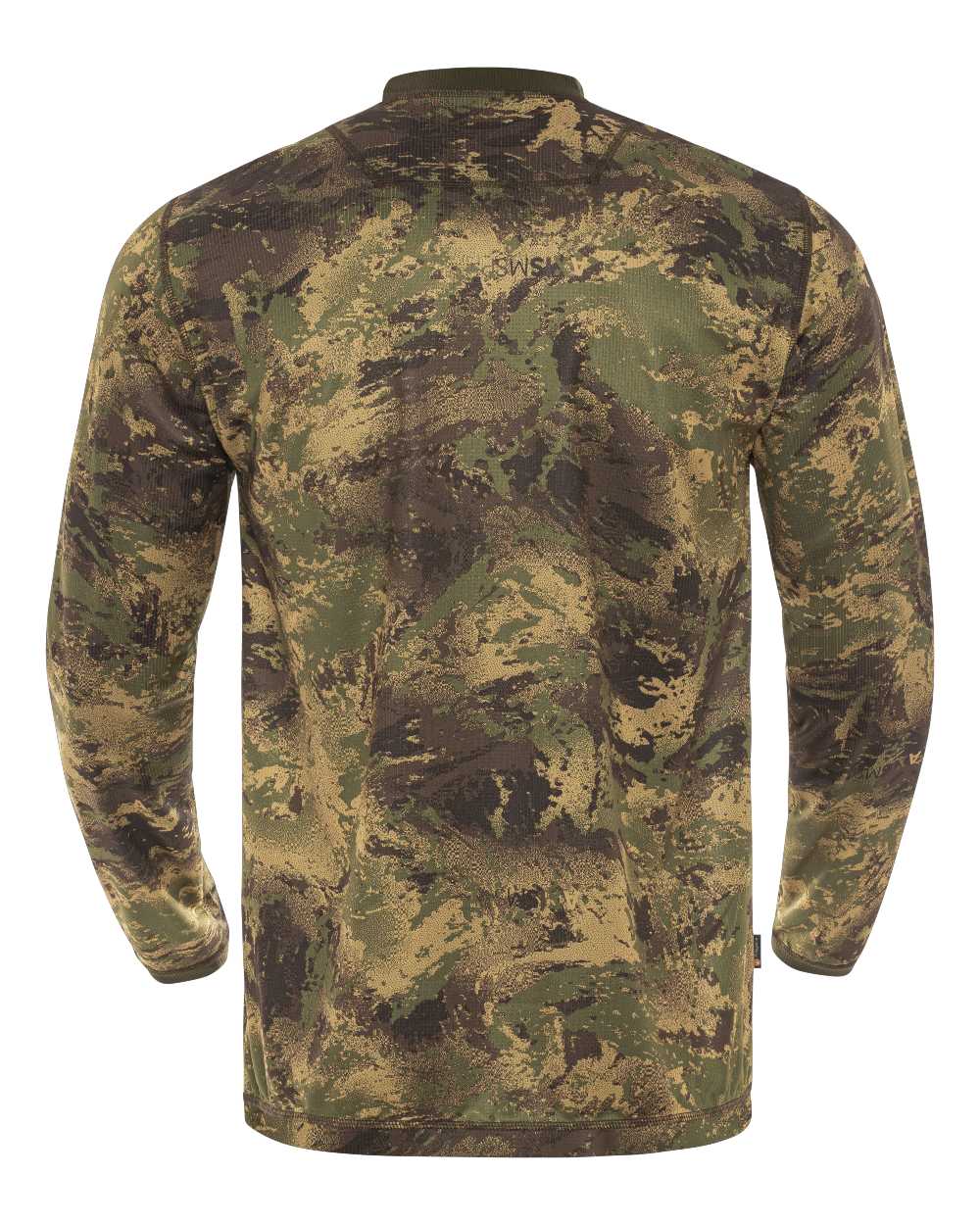 Axis Forest coloured Harkila Deer Stalker Camo Long Sleeve T-Shirt on white background 