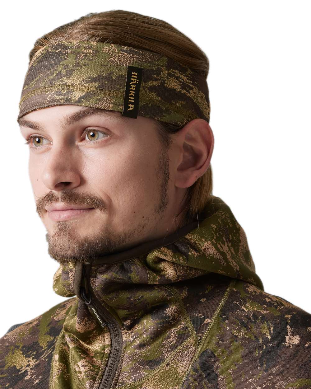AXIS Forest Coloured Harkila Deer Stalker Camo Neck Gaiter on white background 