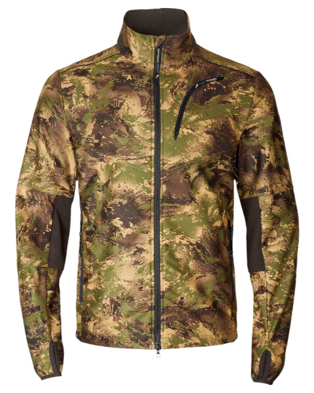 AXIS Forest Coloured Harkila Deer Stalker Camo WSP Fleece Jacket on white background 