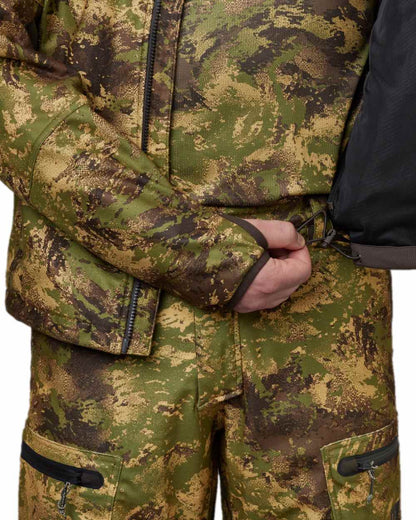AXIS Forest Coloured Harkila Deer Stalker Camo WSP Fleece Jacket on white background 