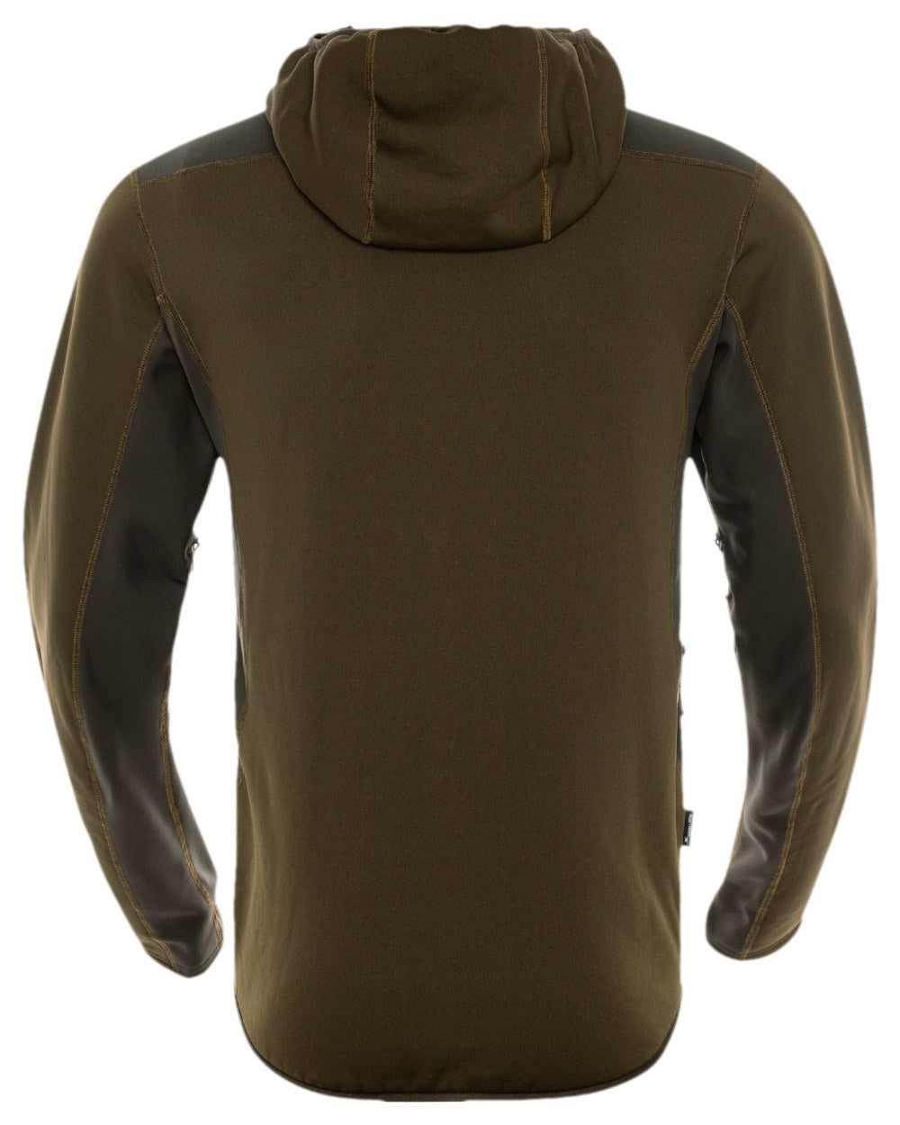 Willow Green Shadow Brown Coloured Harkila Deer Stalker Fleece Hoodie on white background 