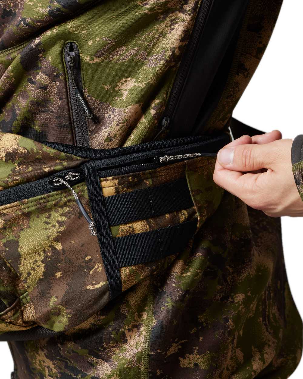 AXIS Forest Coloured Harkila Deer Stalker Waist Pack on white background 