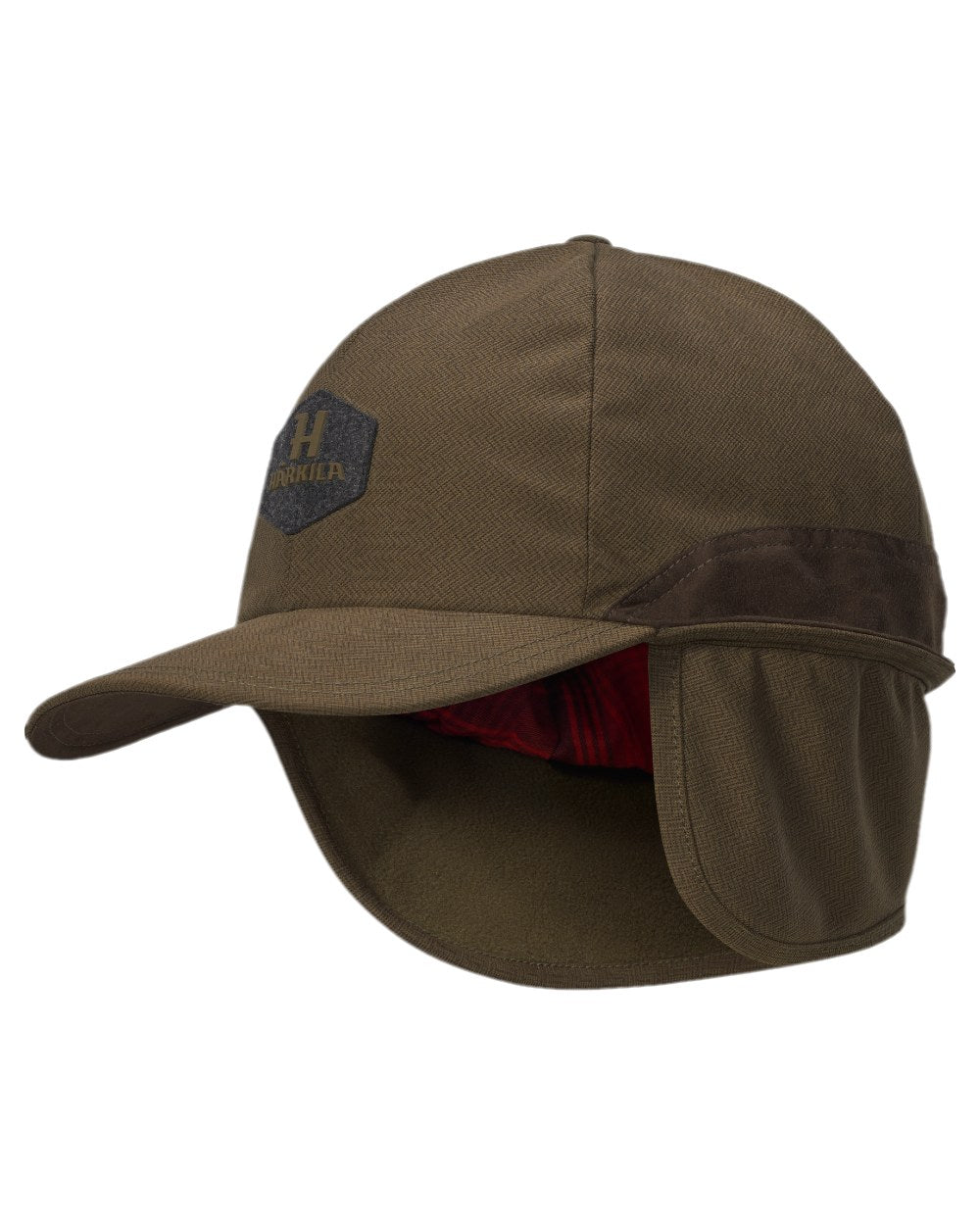 Willow Green Coloured Harkila Driven Hunt HSP Insulated Cap on white background 