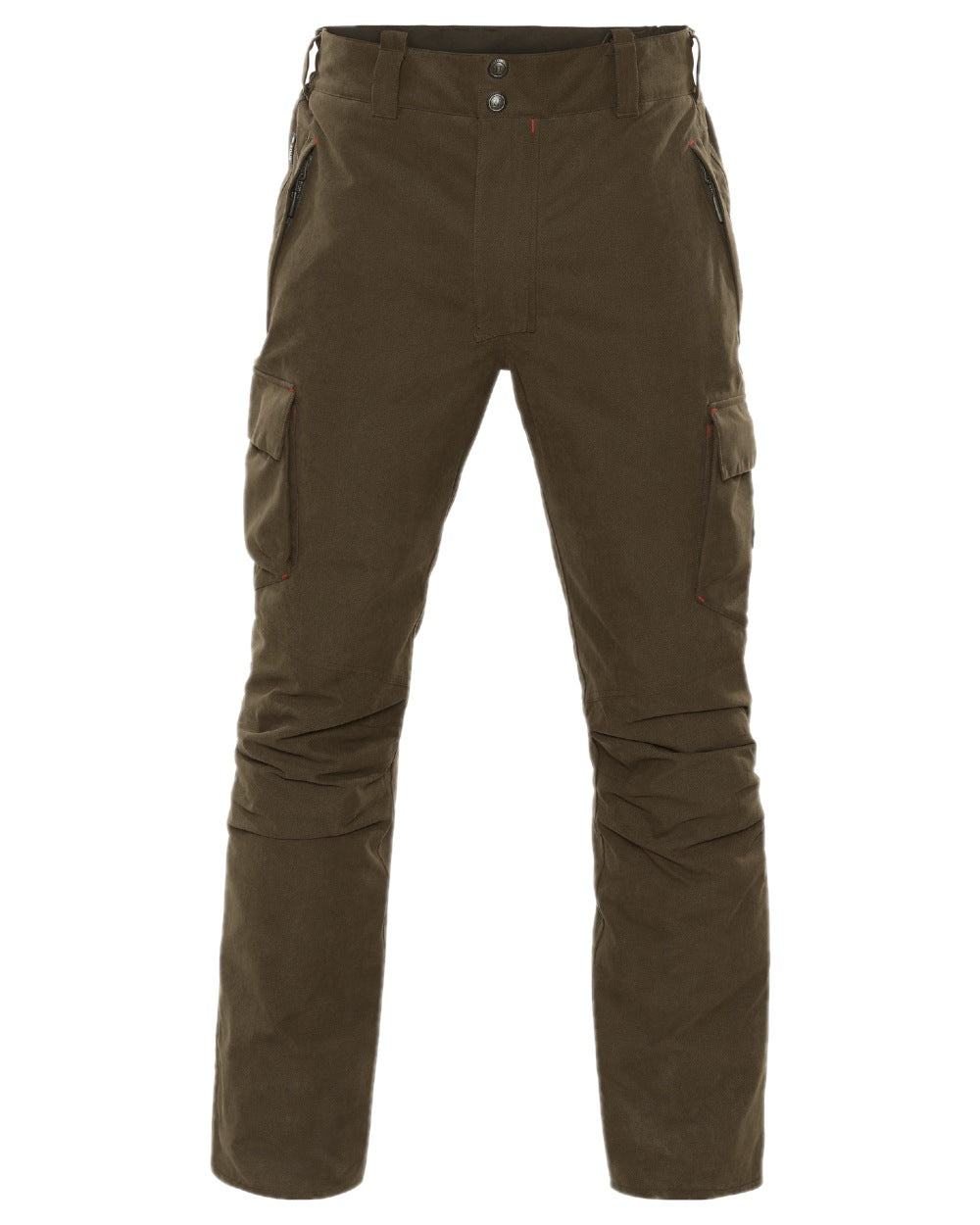 Willow Green Coloured Harkila Driven Hunt HWS Insulated Trousers on white background 