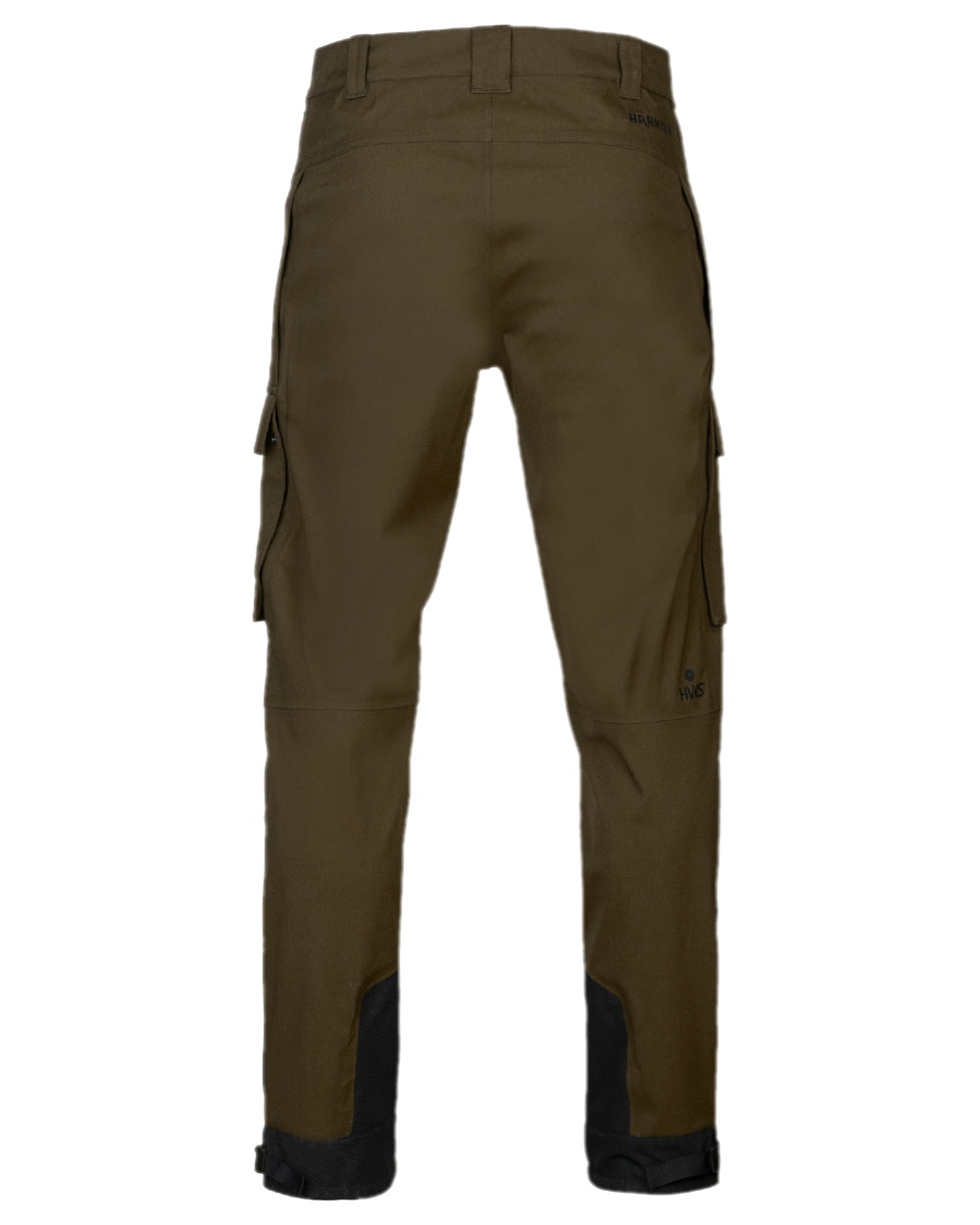 Hunting Green Coloured Harkila Finnmark HWS Trousers on white background 