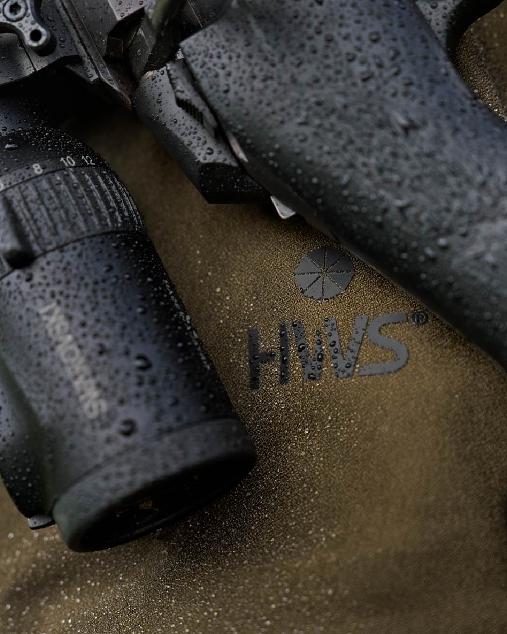 Hunting Green Coloured Harkila Finnmark HWS Trousers on blurry background 