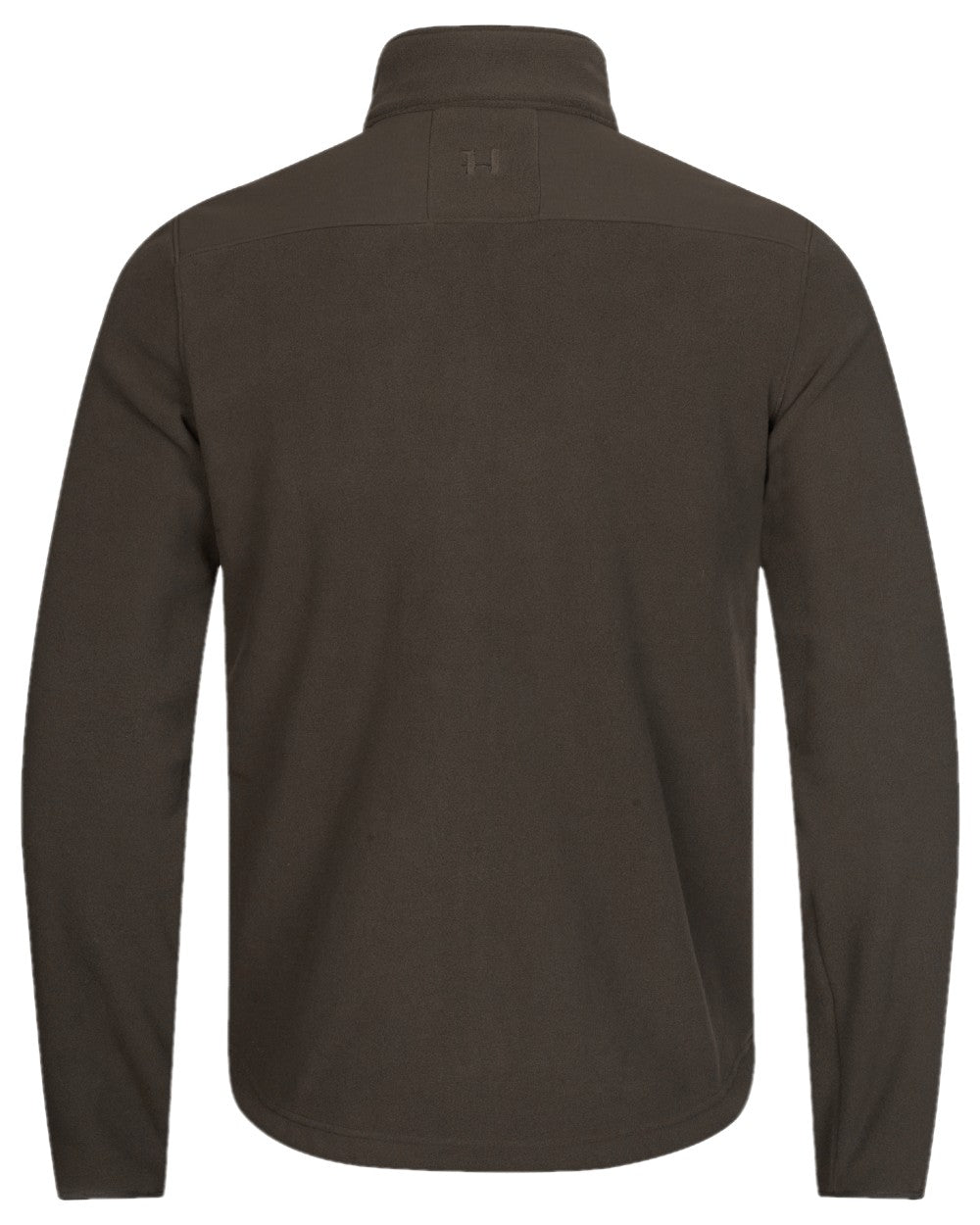 Shadow Brown Coloured Harkila Fjell Fleece Jacket on white background 