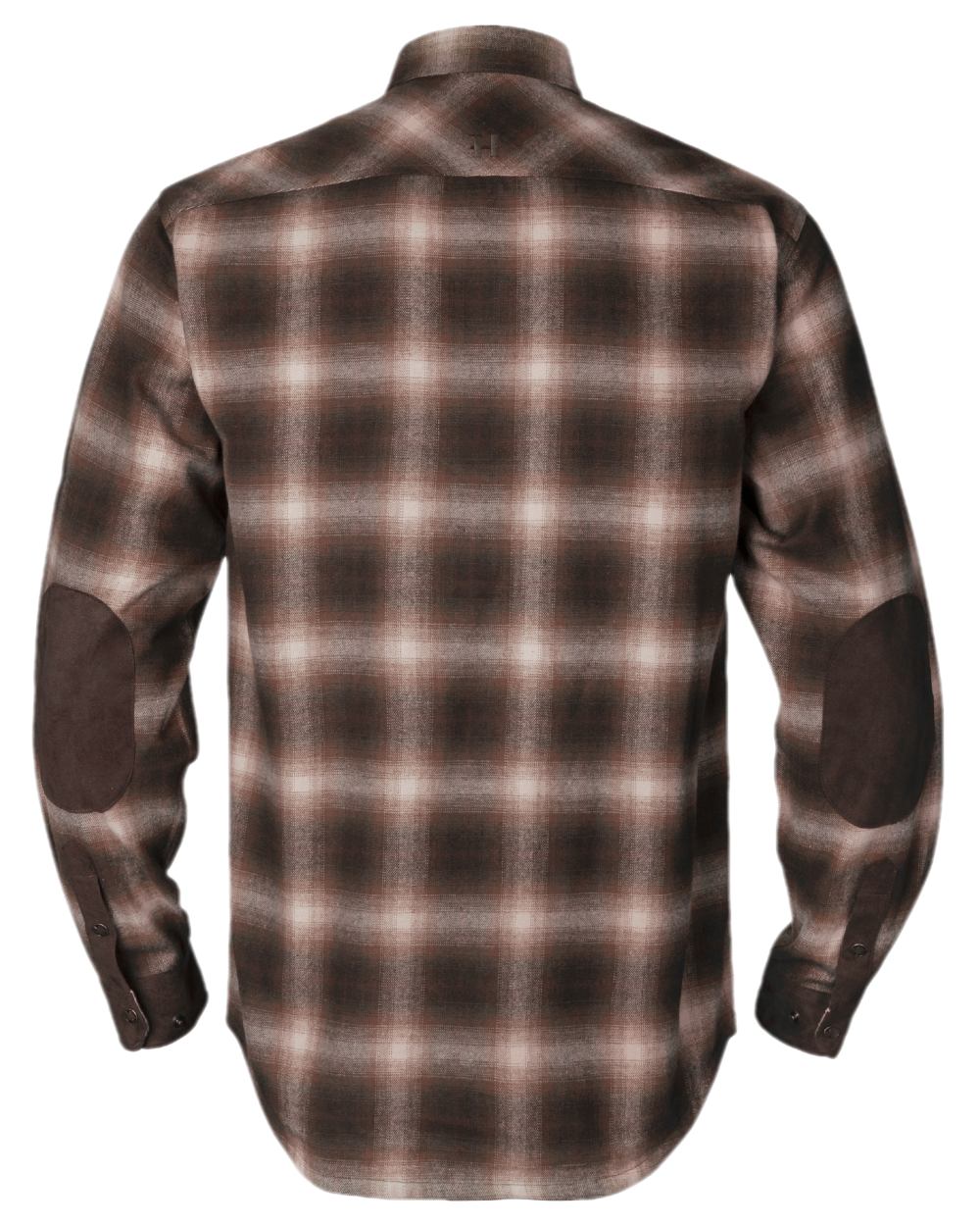 Burgundy Coloured Harkila Folke Shirt Jacket on white background 