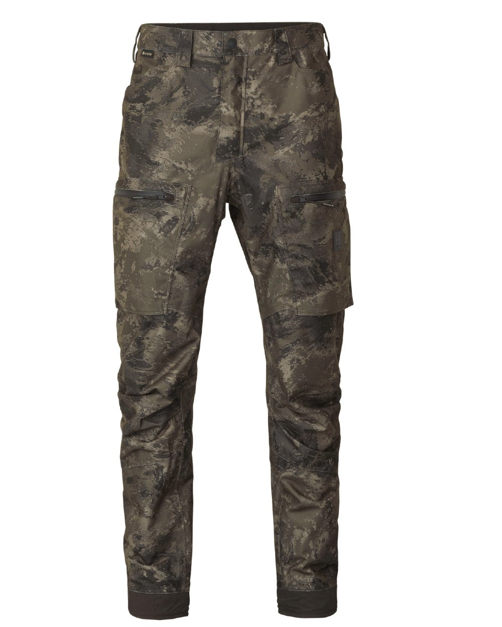 AXIS MSP Darkwood coloured Harkila Forest Hunter GTX Camo Trousers on white background 