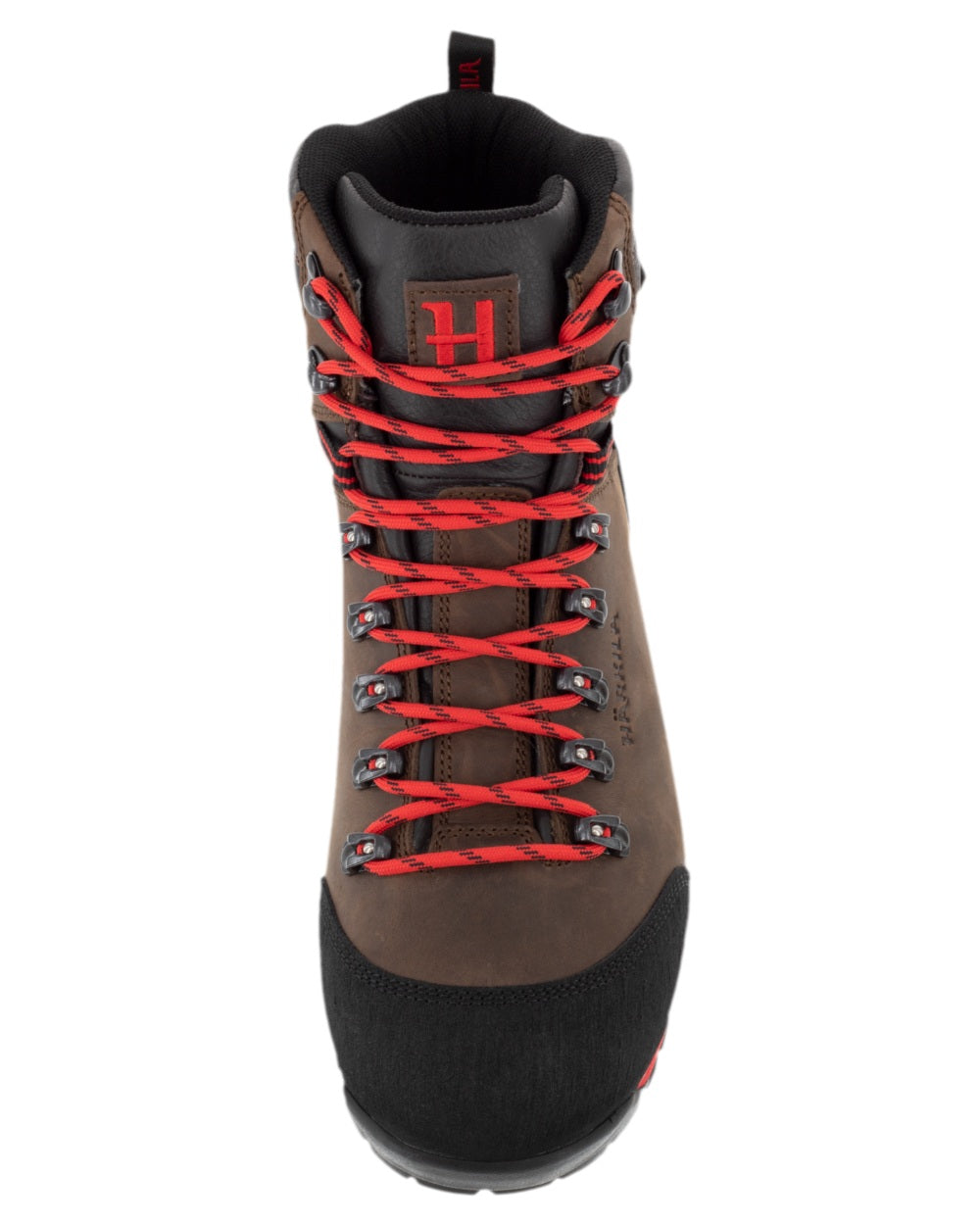 Dark Brown Coloured Harkila Forest Hunter Mid GTX Boots on white background 