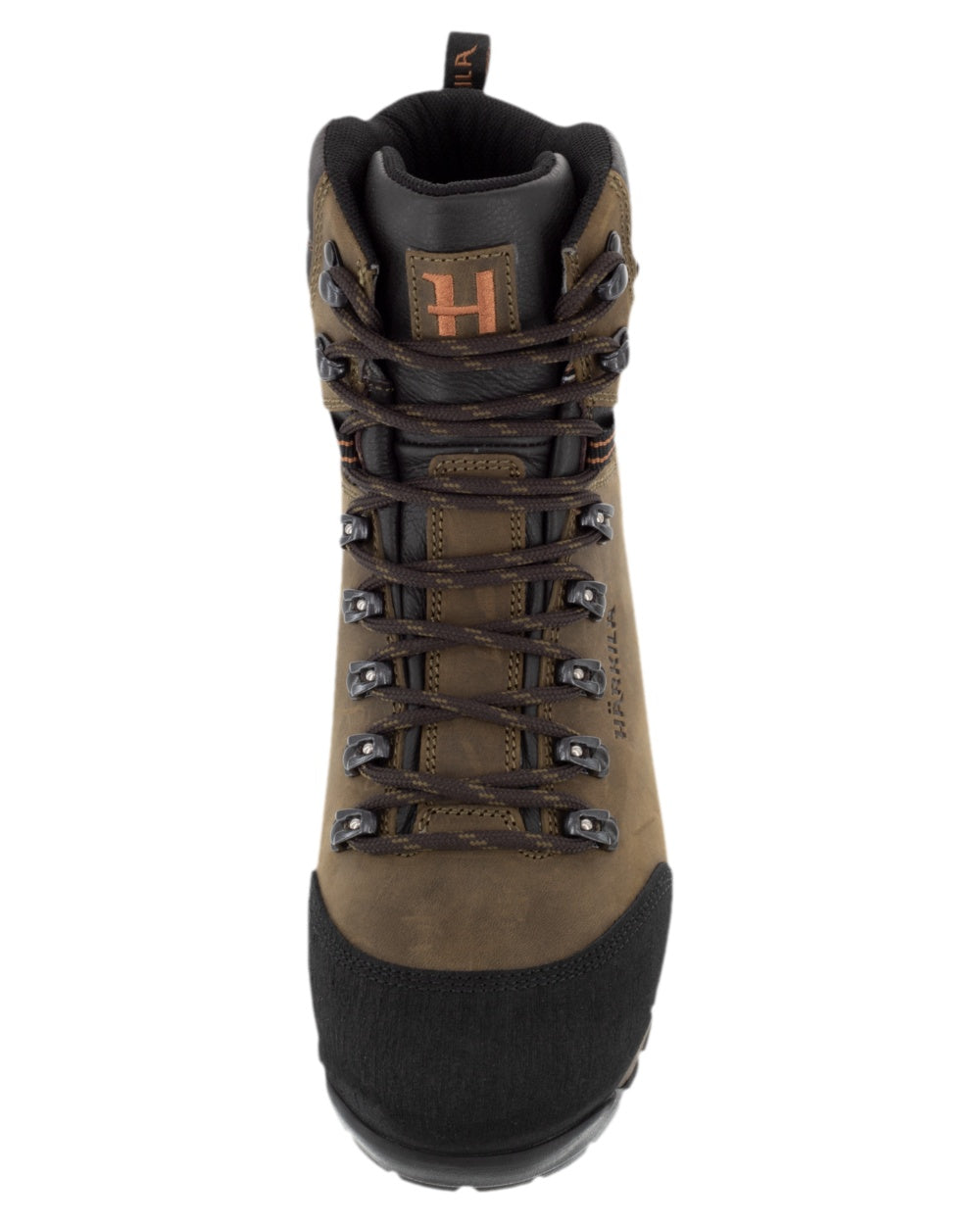 Willow Green Coloured Harkila Forest Hunter Mid GTX Boots on white background 