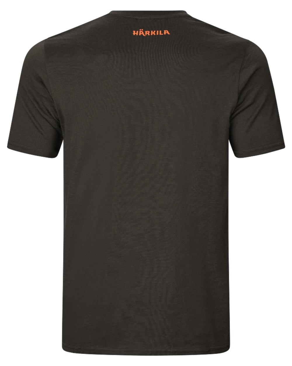 Shadow Brown Wildboar Coloured Harkila Game Short Sleeve T-Shirt on white background 