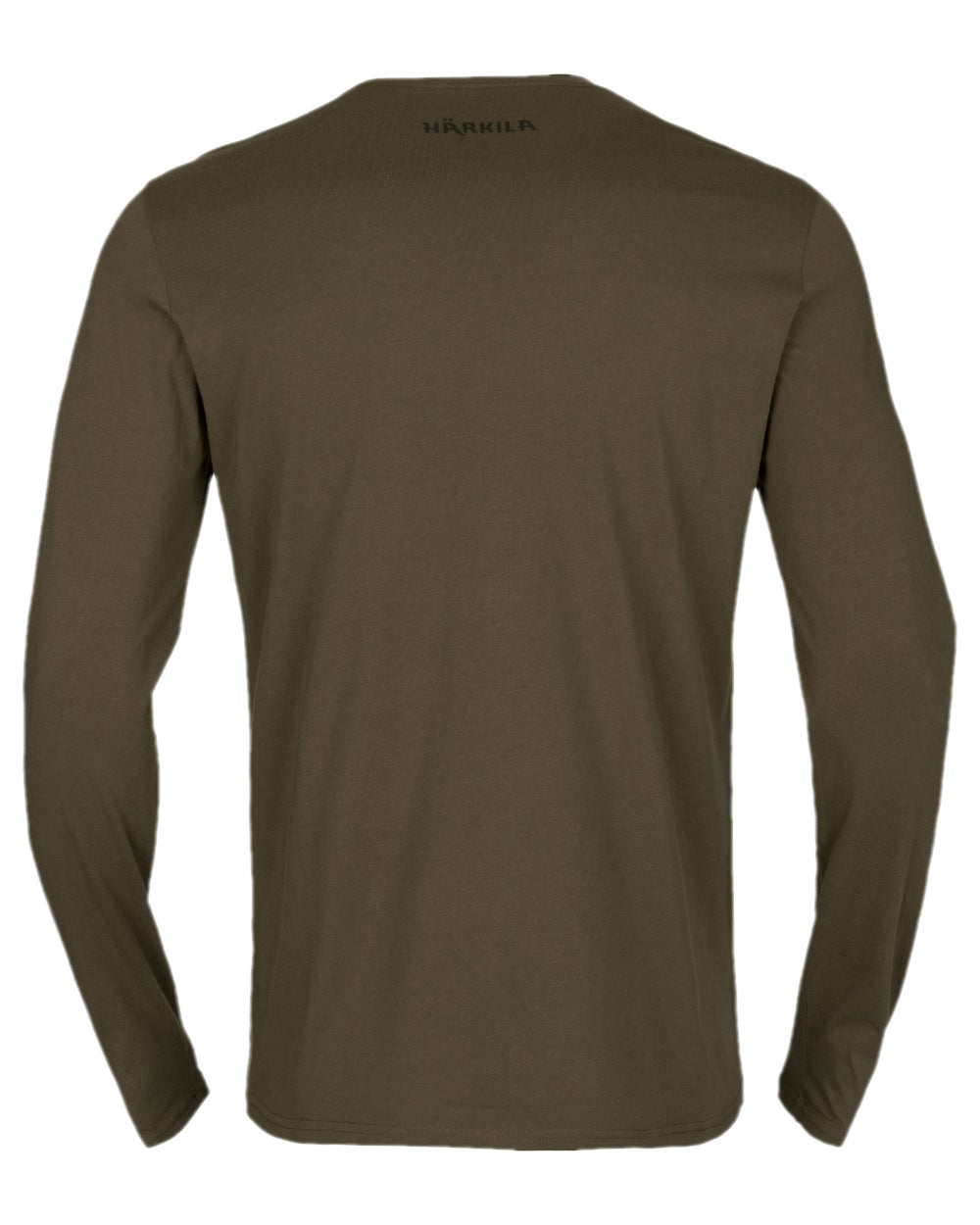 Willow Green Coloured Harkila Gorm Long Sleeve T-Shirt on white background 